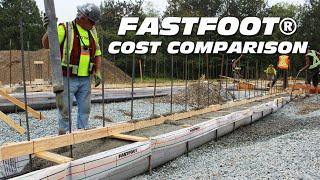 Fastfoot footings vs conventional wood framed footings