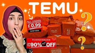 OMG TEMU UK IS HERE!  99P Discount Shopping App  HUGE 90% SALE & FREE SHIPPING  Haul & Review 