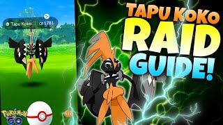 HOW TO GET SHINY TAPU KOKO!!  Pokémon GO Raid Guide!