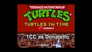 Teenage Mutant Ninja Turtles Turtles in Time Arcade-1CC as Donatello