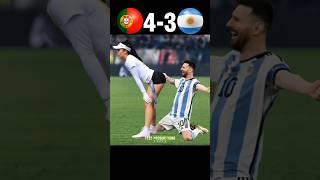 Ronaldo Showed Messi Who is the Boss Portugal x Argentina World Cup 2026 Imaginary #football #shorts