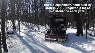 How we groom Dane County Park cross-country ski trails