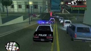 GTA SAN ANDREAS POLICE CHASE + MODS