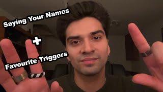 ASMR Saying My Subscribers Names and Doing Their Favourite Triggers