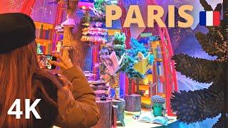 Paris, France - walking tour to discover Paris Christmas window displays