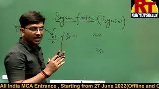 #cuet2022 |MCA entrance |#PGQP26|Signum function CLASS-01|BASIC CLASS|#varanasi |Run tutorials