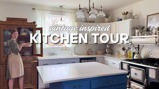 Vintage Farmhouse Kitchen Tour I Inspired by Early 1900's Kitchens