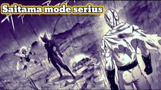 Saitama mode serius menghajar Garou kosmik | one punch man chapter 212 (167)