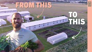 He Quit Industrial Farming To Start A Regenerative Farm | Good Ground Farm Tour