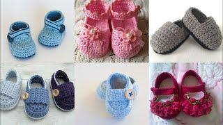 Baby boy and Baby girl DIY crochet shoes booties design and patterns