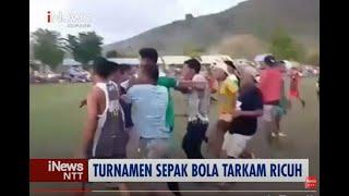 iNews NTT - Turnamen Bungabali Cup di Alor Ricuh, Penonton Masuk Lapangan Kejar Panitia