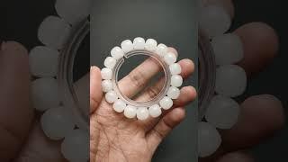 Natural beautiful white jade bracelet#shorts