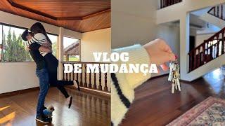 VLOG DE MUDANÇA: saindo de um apartamento de 44m² para uma casa de 350m²!!! 