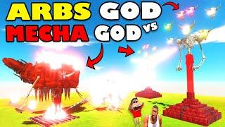 ARBS GOD vs MECHA GOD and ARBS GOD 2 | SHINCHAN and CHOP in ANIMAL REVOLT BATTLE SIMULATOR