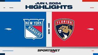 NHL Game 6 Highlights | Rangers vs. Panthers - June 1, 2024