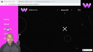 Daily Interaction #9 | Off Canvas Menu on Click | WebDev For You | Made in Webflow