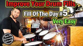 Improve Your Drum Fills - Drum Fill Of The Day - Very Easy Drum Tutorial #7