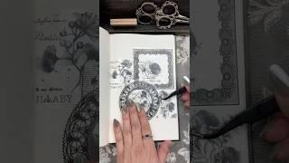 All Black  ASMR Scrapbook Journal With Me #journal #scrapbook #asmr