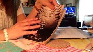 ASMR Baseball!  Quiet page flip through library book; soft spoken comments and reading