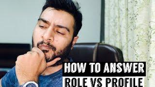 How to properly answer difference between Role and Profile ? #salesforce