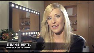 STEFANIE HERTEL - German Popular singer exclusive interview about VITAL AGIBALOW for HENSEL.