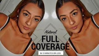 NATURAL FULL COVERAGE LOOK IN 10 MINUTES | ZEE BEE