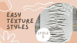 Texture style #5 / how to create texture / texture canvas art for beginners / easy art DIY