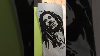 BOB MARLEY|custom jeans #angelus #custom #indiancustom #customjeans