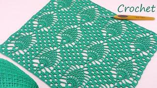 Красивый УЗОР КРЮЧКОМ легкое ВЯЗАНИЕ для начинающих  SUPER EASY Pattern Crochet for beginners