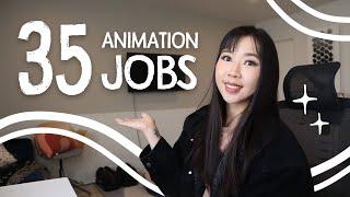 35 Types of Jobs in Animation 