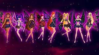 Winx club Dark Enchantix Transformation with Roxy and Daphne Full EXCLUSIVE | Fanmade | Winxclub