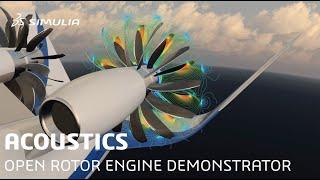 Open Rotor Engine Simulation | Aeroacoustics & Aerodynamics | SIMULIA