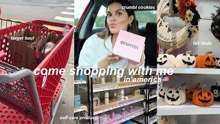 come shopping with me️: usa shopping day, target haul, crumbl cookies & more!