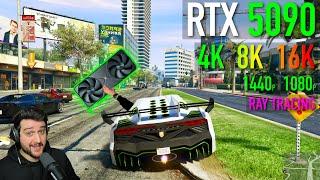 Destroying the RTX 5090 in GTA 5 Enhanced with Ray Tracing!!