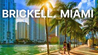 4K | Miami Walking Tour - Brickell & Mary Brickell Village 2024 | USA