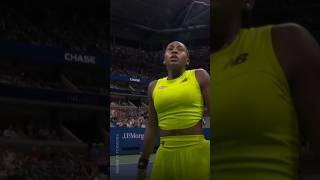 #CocoGauff sets the record straight with Chair Umpire during her US Open match #tennis #usopen