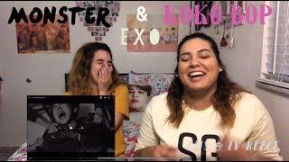 Reacting to EXO: Monster & Koko Bop | Ams & Ev React