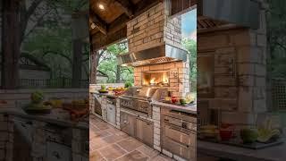 Backyard outdoor Kitchen- "Transform Your Backyard with These Stunning Outdoor Kitchen Ideas!"