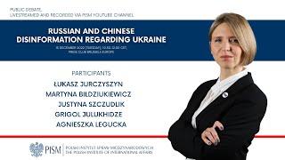 Announcement of debate "Russian and Chinese Disinformation Regarding Ukraine"