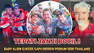 BIKIN BOS DUCATI BANGGAMARC MARQUEZ SUKSES TEPATI JANJI BOCIL, SAPU BERSIH PODIUM SERI THAILAND