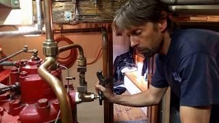 Starting up Skandia hot bulb engine 2x50