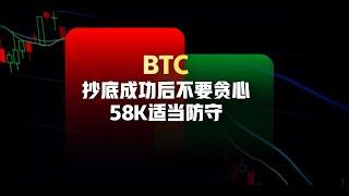 果然风浪越大鱼越贵！50K抄底比特幣成功，58K可以适当防守！（建议1.5倍速观看）| 比特币行情分析|  比特幣交易策略|ICT|订单流|BTC