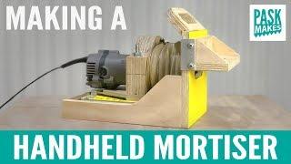 Homemade Handheld Mortiser with Amazing Dust Collection