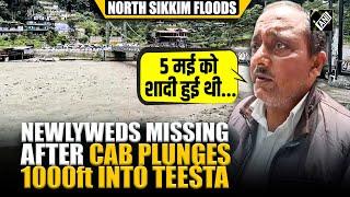 Newlyweds on honeymoon among 8 missing after tourist cab plunges 1000ft into Teesta in North Sikkim