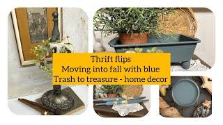 DIY - Thrift flips moving into fall - trash to treasure home decor