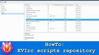 HowTo: KVIrc scripts repository