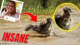 Terrifying Safari: Lisa Manders Faces Hippo Attack in Africa!
