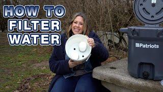 How to Use The 4Patriots Outdoor Water Filtration System