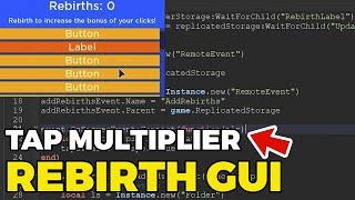 Roblox Studio Tapping Simulator Rebirth System - Multiplier