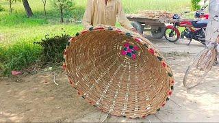 How to Make a Twig Basket By Melberry Stick |  Handmade Wooden Work